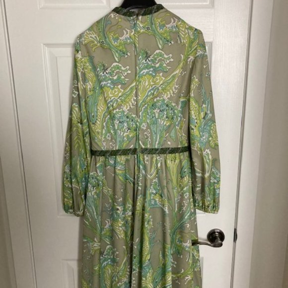 Vintage Imperial Designs Green Paisley Dress - Picture 2 of 6